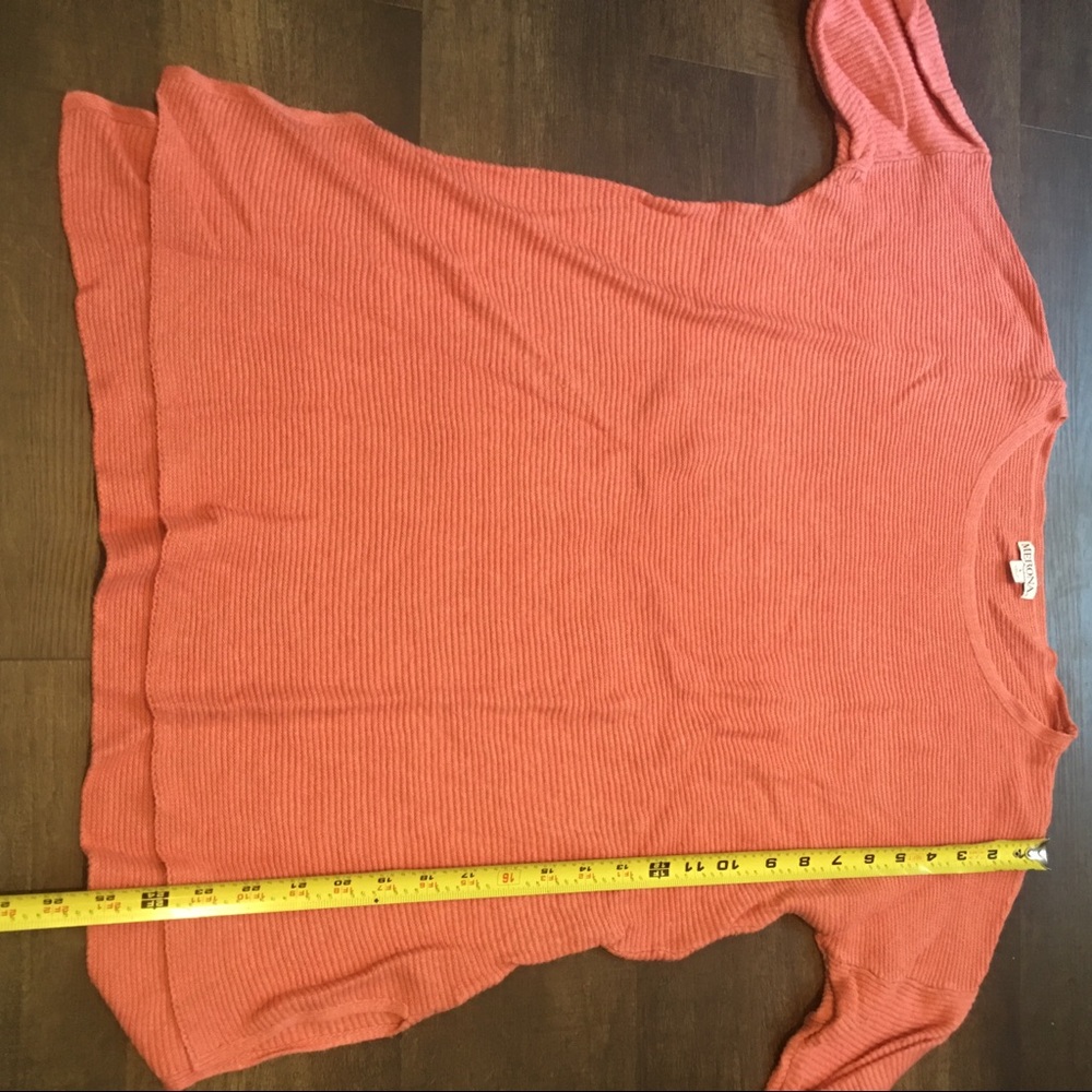 [Merona] $1 BUNDLE Coral Ribbed Top - Picture 5 of 6
